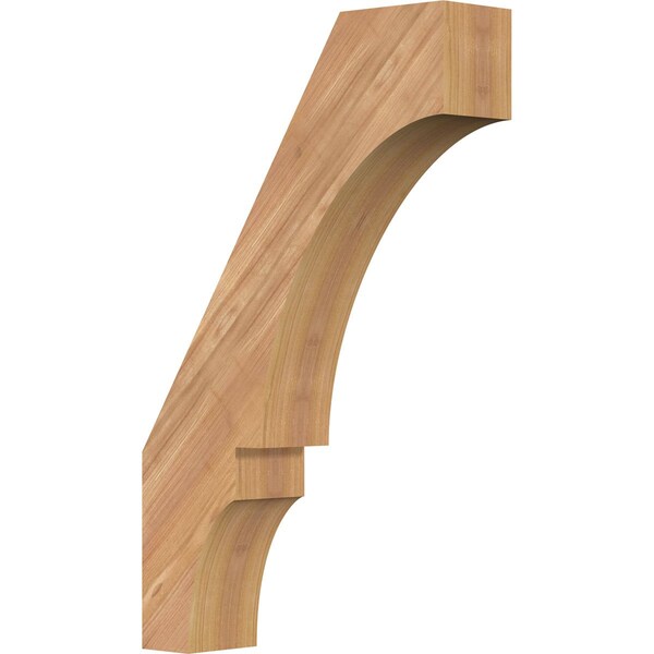 Ekena Millwork 3 1/2"W x 14"D x 22"H Balboa Smooth Knee Brace, Western Red Cedar BRC04X14X22BOA00SWR - main